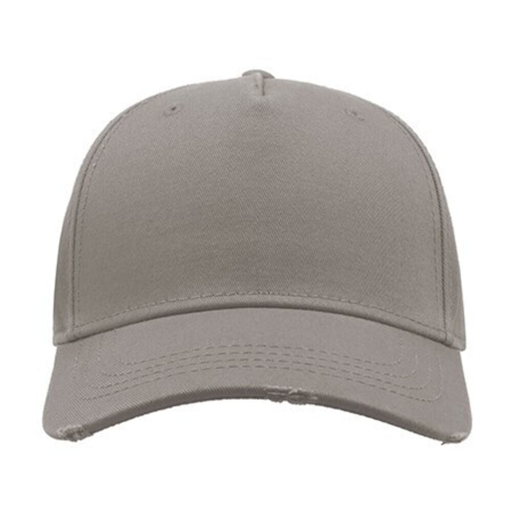 Grey - Side - Atlantis Cargo Weathered Visor 5 Panel Cap