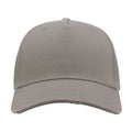 Grey - Side - Atlantis Cargo Weathered Visor 5 Panel Cap