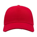 Red - Lifestyle - Atlantis Cargo Weathered Visor 5 Panel Cap