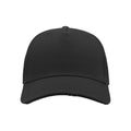 Black - Side - Atlantis Cargo Weathered Visor 5 Panel Cap