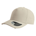 Stone - Front - Atlantis Cargo Weathered Visor 5 Panel Cap