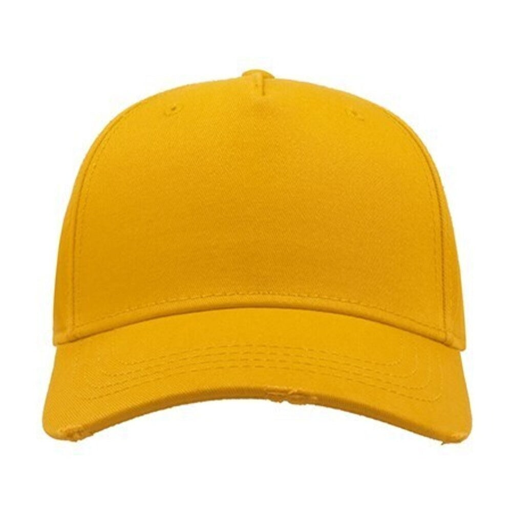 Yellow - Lifestyle - Atlantis Cargo Weathered Visor 5 Panel Cap