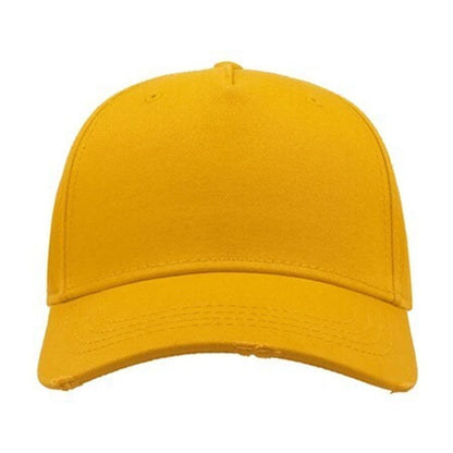 Yellow - Lifestyle - Atlantis Cargo Weathered Visor 5 Panel Cap