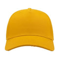 Yellow - Lifestyle - Atlantis Cargo Weathered Visor 5 Panel Cap