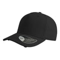 Black - Front - Atlantis Cargo Weathered Visor 5 Panel Cap