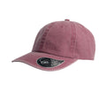 Burgundy - Front - Atlantis Digg Pigment Dyed 6 Panel Cap