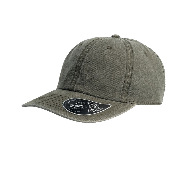 Olive - Front - Atlantis Digg Pigment Dyed 6 Panel Cap