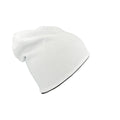 White-Black - Back - Atlantis Extreme Reversible Jersey Slouch Beanie