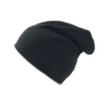 Black-Grey - Front - Atlantis Extreme Reversible Jersey Slouch Beanie