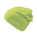 Safety Green - Front - Atlantis Flash Jersey Slouch Beanie
