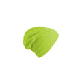 Safety Green - Side - Atlantis Flash Jersey Slouch Beanie