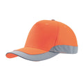 Safety Orange - Front - Atlantis Helpy 5 Panel Reflective Cap