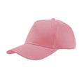 Pink - Front - Atlantis Childrens-Kids Start 5 Cap 5 Panel