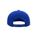 Royal - Back - Atlantis Children-Kids Flat Visor 6 Panel Snap Back Cap