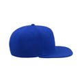 Royal - Side - Atlantis Children-Kids Flat Visor 6 Panel Snap Back Cap