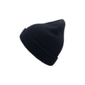 Navy - Front - Atlantis Wind Childrens-Kids Double Skin Beanie With Turn Up
