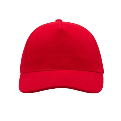 Red - Pack Shot - Atlantis Liberty Five Buckle Heavy Brush Cotton 5 Panel Cap