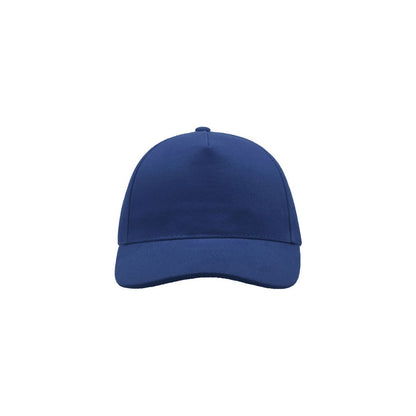 Royal Blue - Side - Atlantis Liberty Five Buckle Heavy Brush Cotton 5 Panel Cap