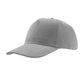 Light Grey - Front - Atlantis Liberty Five Heavy Brush Cotton 5 Panel Cap