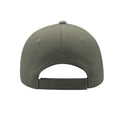 Light Grey - Back - Atlantis Liberty Five Heavy Brush Cotton 5 Panel Cap