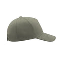 Light Grey - Side - Atlantis Liberty Five Heavy Brush Cotton 5 Panel Cap