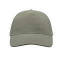 Light Grey - Pack Shot - Atlantis Liberty Five Heavy Brush Cotton 5 Panel Cap