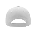 White - Back - Atlantis Liberty Five Heavy Brush Cotton 5 Panel Cap