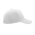 White - Side - Atlantis Liberty Five Heavy Brush Cotton 5 Panel Cap