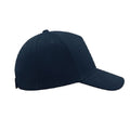 Navy - Side - Atlantis Liberty Five Heavy Brush Cotton 5 Panel Cap