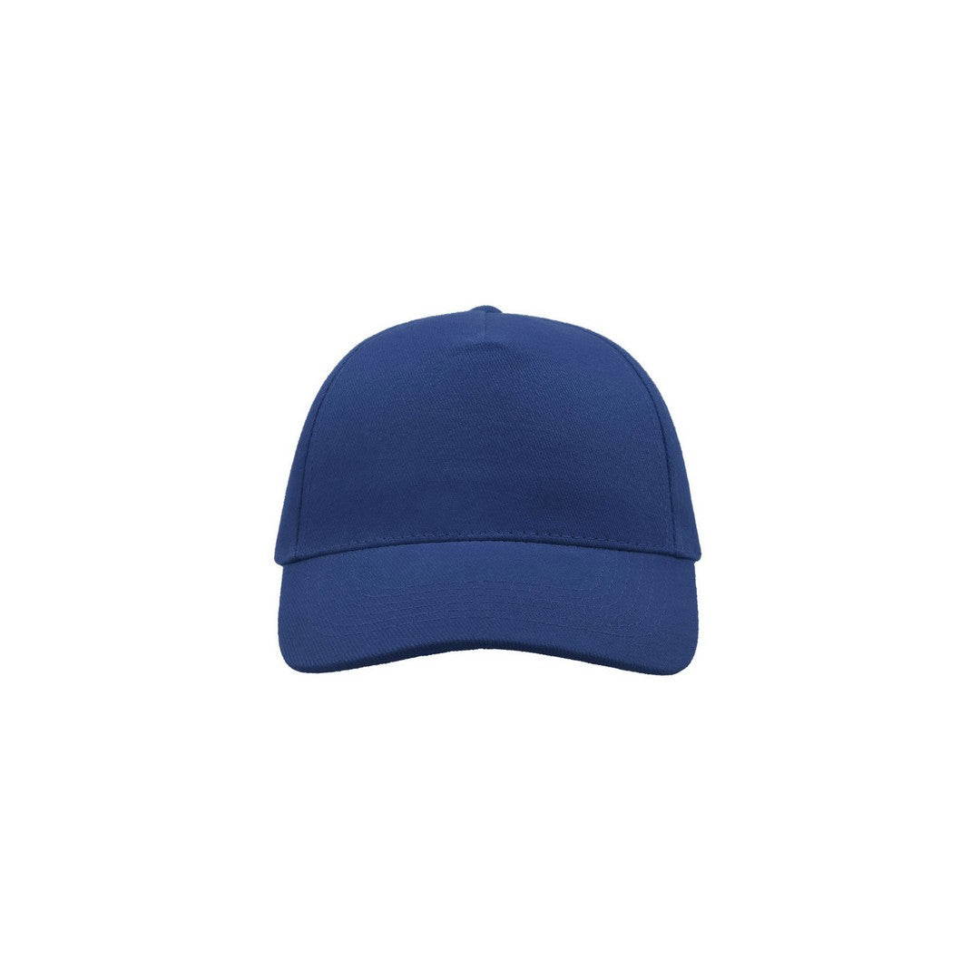 Royal Blue - Side - Atlantis Liberty Five Heavy Brush Cotton 5 Panel Cap