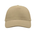 Khaki - Pack Shot - Atlantis Liberty Five Heavy Brush Cotton 5 Panel Cap