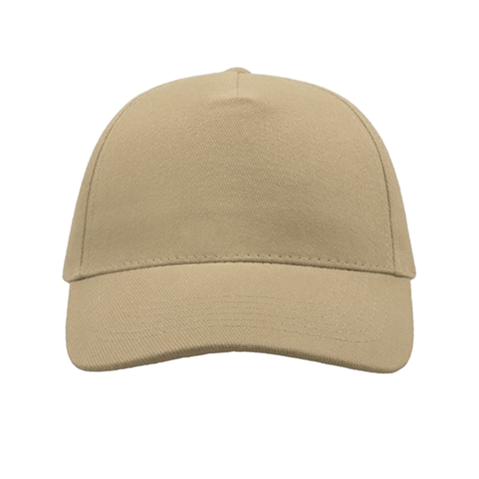 Khaki - Pack Shot - Atlantis Liberty Five Heavy Brush Cotton 5 Panel Cap