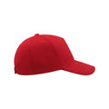 Red - Lifestyle - Atlantis Liberty Five Heavy Brush Cotton 5 Panel Cap