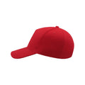 Red - Pack Shot - Atlantis Liberty Five Heavy Brush Cotton 5 Panel Cap