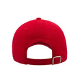 Red - Back - Atlantis Liberty Sandwich Heavy Brush Cotton 6 Panel Cap