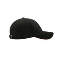 Black-Red - Side - Atlantis Liberty Sandwich Heavy Brush Cotton 6 Panel Cap