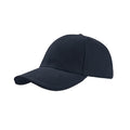 Navy-Navy - Front - Atlantis Liberty Sandwich Heavy Brush Cotton 6 Panel Cap