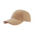 Khaki-Khaki - Front - Atlantis Liberty Sandwich Heavy Brush Cotton 6 Panel Cap