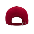 Burgundy - Back - Atlantis Liberty Sandwich Heavy Brush Cotton 6 Panel Cap