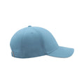 Light Blue - Side - Atlantis Liberty Sandwich Heavy Brush Cotton 6 Panel Cap