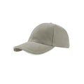 Light Grey - Front - Atlantis Liberty Sandwich Heavy Brush Cotton 6 Panel Cap