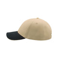 Natural-Navy - Lifestyle - Atlantis Liberty Sandwich Heavy Brush Cotton 6 Panel Cap