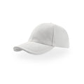 White-White - Front - Atlantis Liberty Sandwich Heavy Brush Cotton 6 Panel Cap