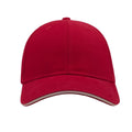 Burgundy - Pack Shot - Atlantis Liberty Sandwich Heavy Brush Cotton 6 Panel Cap