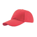 Red - Front - Atlantis Liberty Six Buckle Brushed Cotton 6 Panel Cap