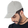 White - Side - Atlantis Liberty Six Buckle Brushed Cotton 6 Panel Cap