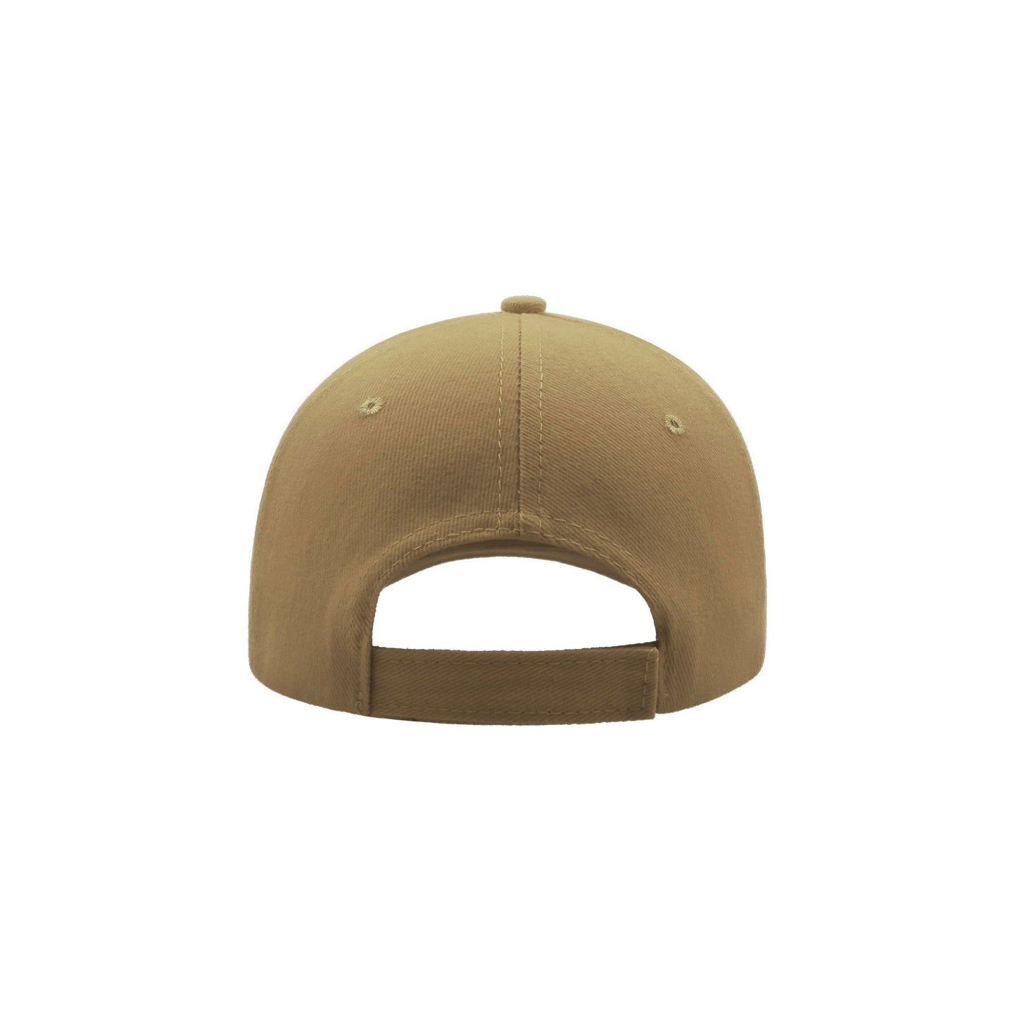 Khaki - Back - Atlantis Liberty Six Brushed Cotton 6 Panel Cap