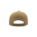 Khaki - Back - Atlantis Liberty Six Brushed Cotton 6 Panel Cap