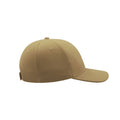 Khaki - Side - Atlantis Liberty Six Brushed Cotton 6 Panel Cap