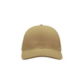 Khaki - Pack Shot - Atlantis Liberty Six Brushed Cotton 6 Panel Cap